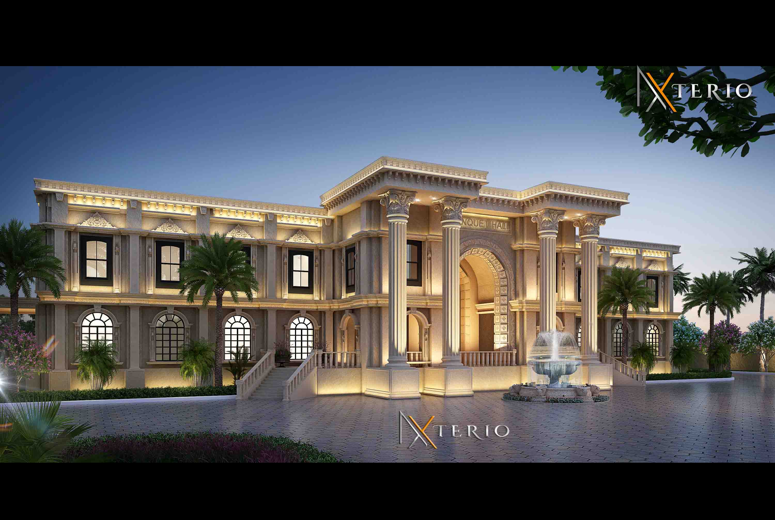 NXterio banquet hall interior design